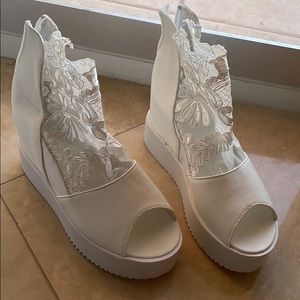 Wedding platform dancing wedges 36